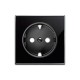 TAPA BASE SCHUKO CRISTAL NEGRO NIESSEN SKY 8588 CN