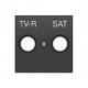 TAPA TOMA TV CRISTAL NEGRO NIESSEN SKY 8550.1 CN