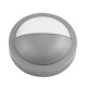APLIQUE LED DE EXTERIOR GRIS REDONDO CON VISERA 12W-18W ALVERLAMP